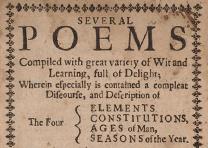 Second edition of “Several Poems,” by Anne Bradstreet, published posthumously in Boston in 1678. (Library of Congress, Rare Book and Special Collections Division) Second edition of “Several Poems . . . ,” by Anne Bradstreet, published posthumo