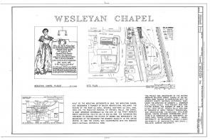 Historic American Buildings Survey record of the Wesleyan Chapel at Seneca Falls