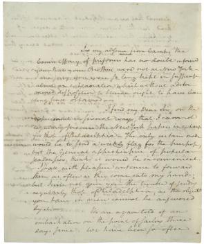 Alexander Hamilton to François, Marquis de Barbé-Marbois, October 12, 1780 (GLC)