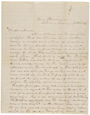  Braxton Bragg to Henry J. Hunt, April 21, 1861. (Gilder Lehrman Collection)