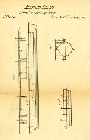 Abraham Lincoln’s patent, May 22, 1849, page 3. (Gilder Lehrman Collection)