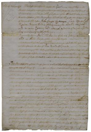 Posting bond for manumission of a slave, May 5, 1757 (Gilder Lehrman Collection)