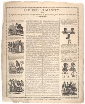1850 newspaper w illustrations of the HORRORS OF SLAVERY & A MASSACRE BY PIRATES 