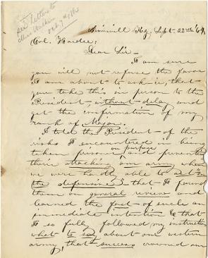 Mary Walker to James Hardie, September 23, 1864 (GLC06882)