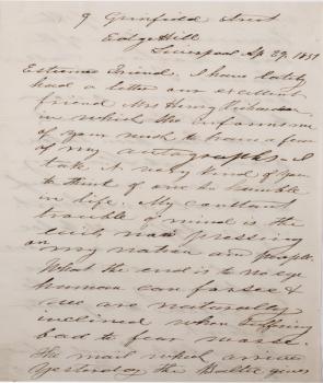 James William Charles Pennington to unknown, April 29, 1851 (Gilder Lehrman Coll