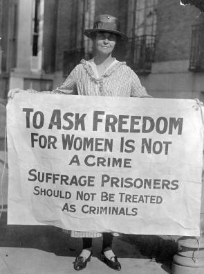 Mary Winsor in 1917, Winsor was sentenced to 60 days at Occoquan Workhouse for picketing. (Library of Congress)