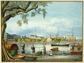 The Hongs at Canton, Tingqua, ca. 1855 (Peabody Essex Museum, Gift of Miss Clara Curtis E82553)