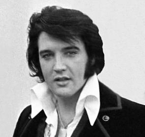 Elvis Presley sporting sideburns (National Archives)