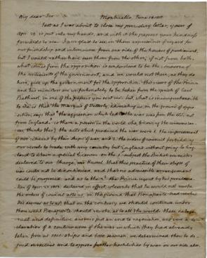 Thomas Jefferson to James Maury Esq., June 16, 1815. (GLC09077)