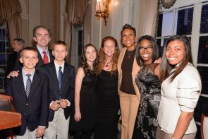 (L to R) Jason Wolan, James Basker, Matthew Wolan, Mason Yost, Mary Huffman, Robin Roberts, Tabitha Wilson, Sarah Stroud