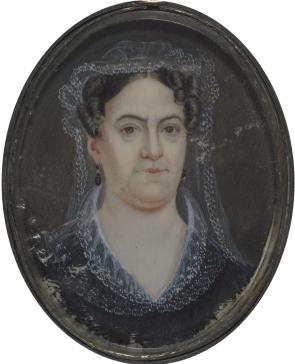 Rachel Jackson, ca. 1824, attributed to Mary C. Strobel. (GLC02793.019.02)