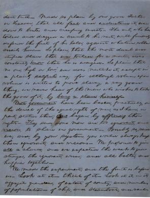 Abraham Lincoln’s notes for a speech on slavery and American government, ca. 1857 (The Gilder Lehrman Institute, GLC03251)