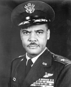 Benjamin O. Davis, Jr., Commander of the Tuskegee Airmen. (United States Air For