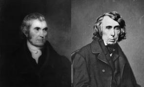 John Marshall and Roger B. Taney (Library of Congress Prints and Photographs)