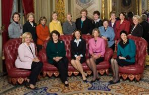 The sixteen women in the US Senate, 2007 (US Senate photograph)