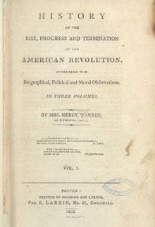 "History of the Rise, Progress and Termination of the American Revolution," fron