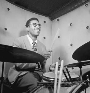 Max Roach, New York, ca. 1947, by William P. Gottlieb. (Library of Congress)