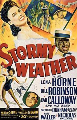 Poster for "Stormy Weather," starring Lena Horne, 1943. (Wikipedia)