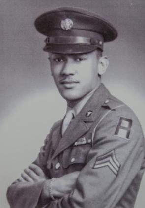 Waverly B. Woodson, Jr., heroic medic who treated hundreds of men on D-Day, ca. 