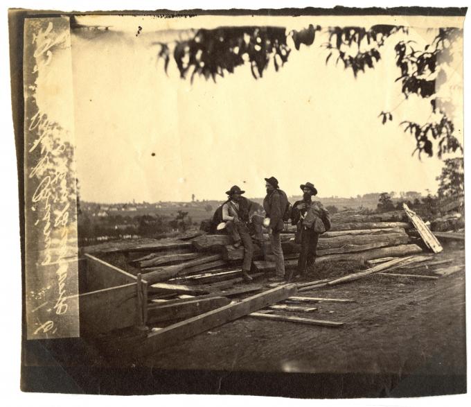 Confederate Prisoners at Gettysburg, Pennsylvania, 1863. (GLC03029.08)