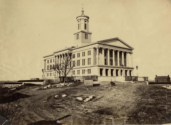 State House in Nashville, Tennessee, ca. 1864–1865. (GLC05111.01.0248)