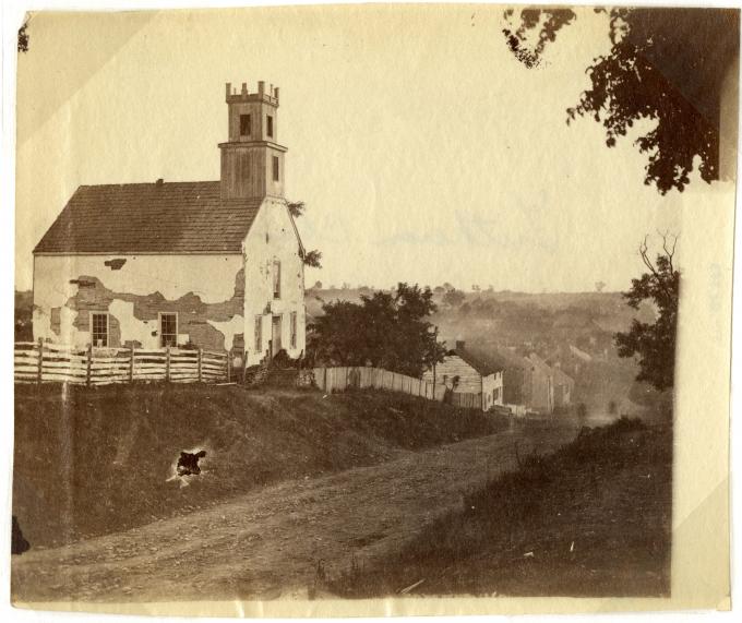 Lutheran Church in Sharpsburg, Maryland, 1862. (GLC05111.01.0753)