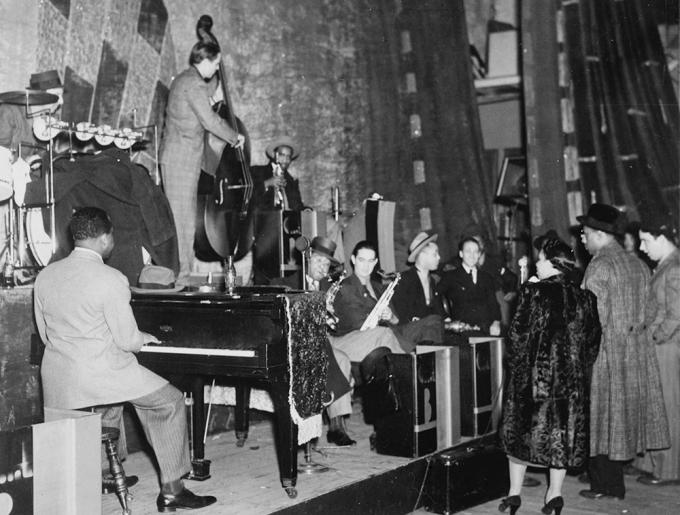 Count Basie Orchestra, 1941, at the Howard Theater. Photograph by William P. Gottlieb. (Library of Congress)