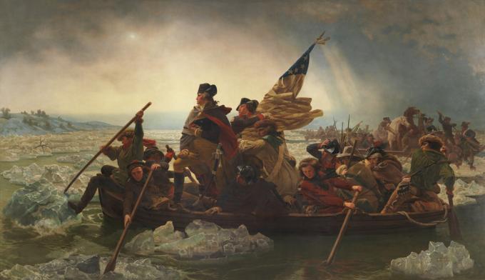 "Washington Crossing the Delaware" by Emanuel Leutze, 1851. (Metropolitan Museum