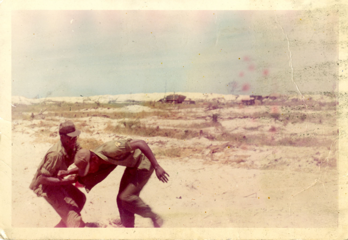 Louis Raynor and a fellow soldier in Vietnam, c. 1967-68. Louis Raynor and a fellow soldier in Vietnam, c. 1967-68.