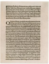 Columbus’s letter printed in Latin in Rome, April 1493. (GLC01427)