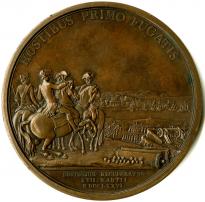 Benjamin Duvivier, George Washington before Boston, medal, ca. 1790 (GLC03221)