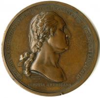 Benjamin Duvivier, George Washington before Boston, medal, ca. 1790 (GLC03221)