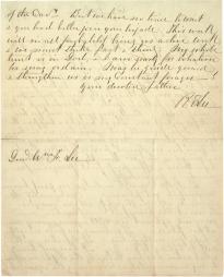 Robert E. Lee to William F. Lee, April 24, 1864. (Gilder Lehrman Collection, GLC