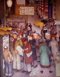 Coit Tower murals, San Francisco, CA (Carol Highsmith Archive, Lib. of Congress)