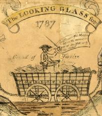 “The Looking Glass for 1787,” a political cartoon. (LC-DIG-ppmsca-17522)