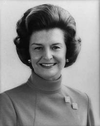 Photograph of Betty Ford, 1974. (Library of Congress Prints and Photographs Divi