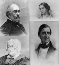  George Ripley, Margaret Fuller, Ralph Waldo Emerson, Elizabeth Peabody (LOC)