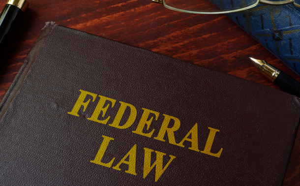 Book with "Federal Law" written on cover