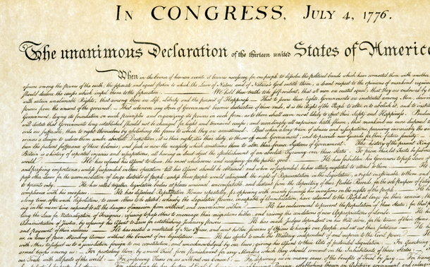 the Declaration of Independence