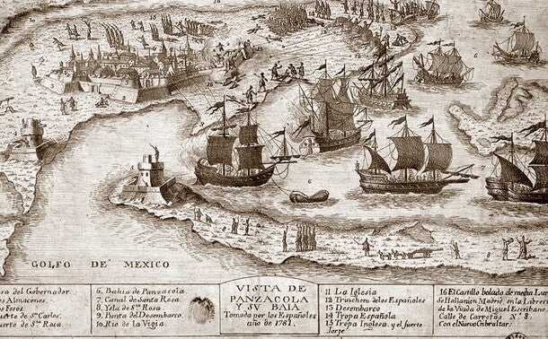 1781 Map of Pensacola