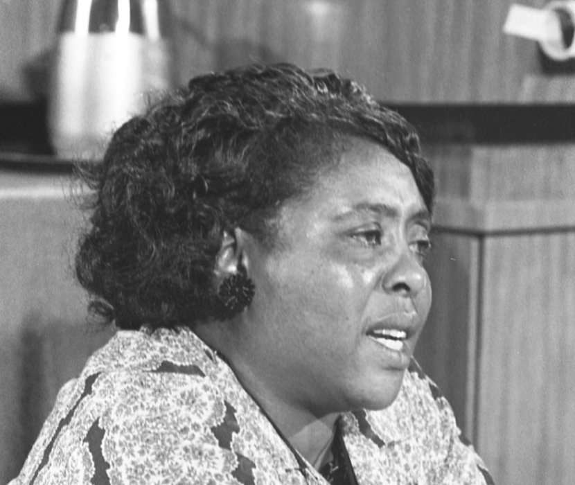 Photo of Fannie Lou Hamer.