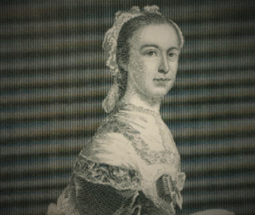 Engraved portrait depicting Mercy Warren