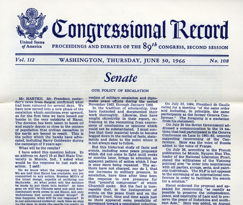 Issue of Congressional Record.