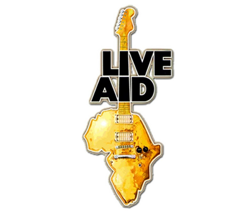 Live Aid logo.