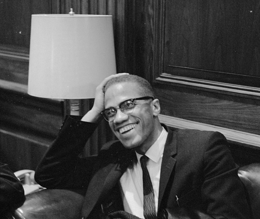 Photo of Malcom X.