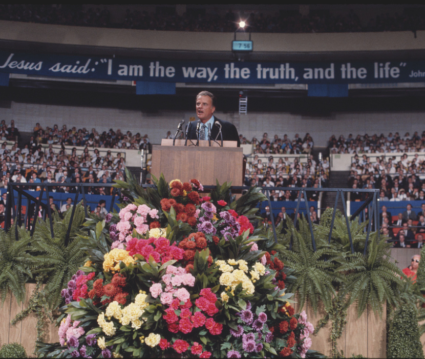 photo 1969 Billy Graham at Madison Square Garden