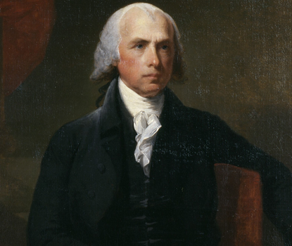 Portrait of James Madison by Gilbert Stuart