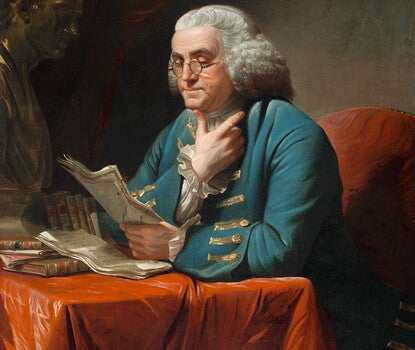 Benjamin Franklin by David Martin, oil on canvas, 1767 (Pennsylvania Academy of the Fine Arts)