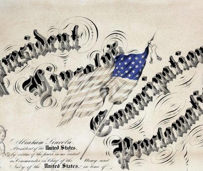A multicolored, multi-panel print with various people and vignettes on the theme of celebrating the Fifteenth Amendment's ratification.