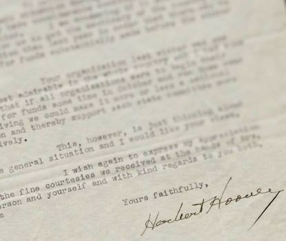Herbert Hoover signature